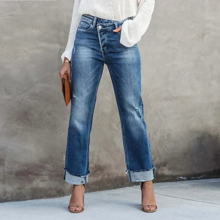 Stylish High-Waisted Jeans