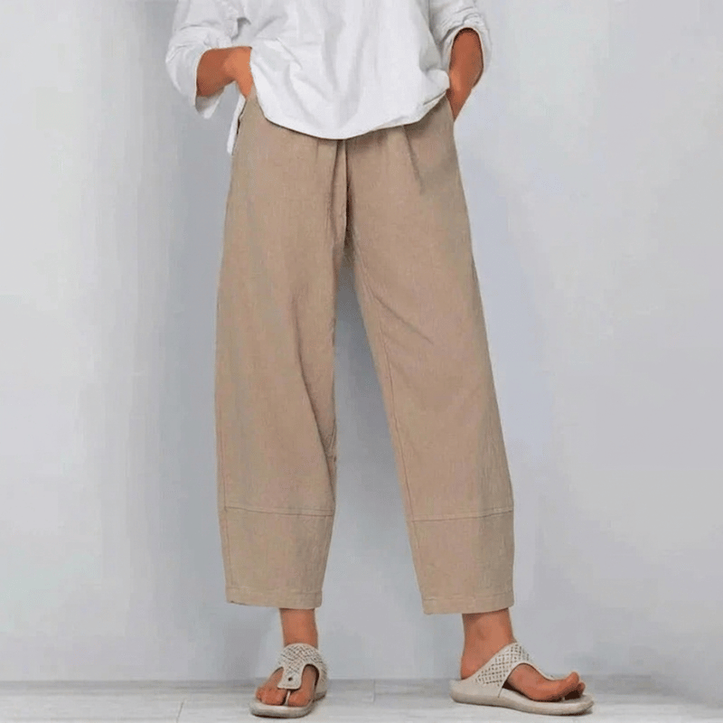 Lillian Chic High-Quality Tailored Pants - Khaki