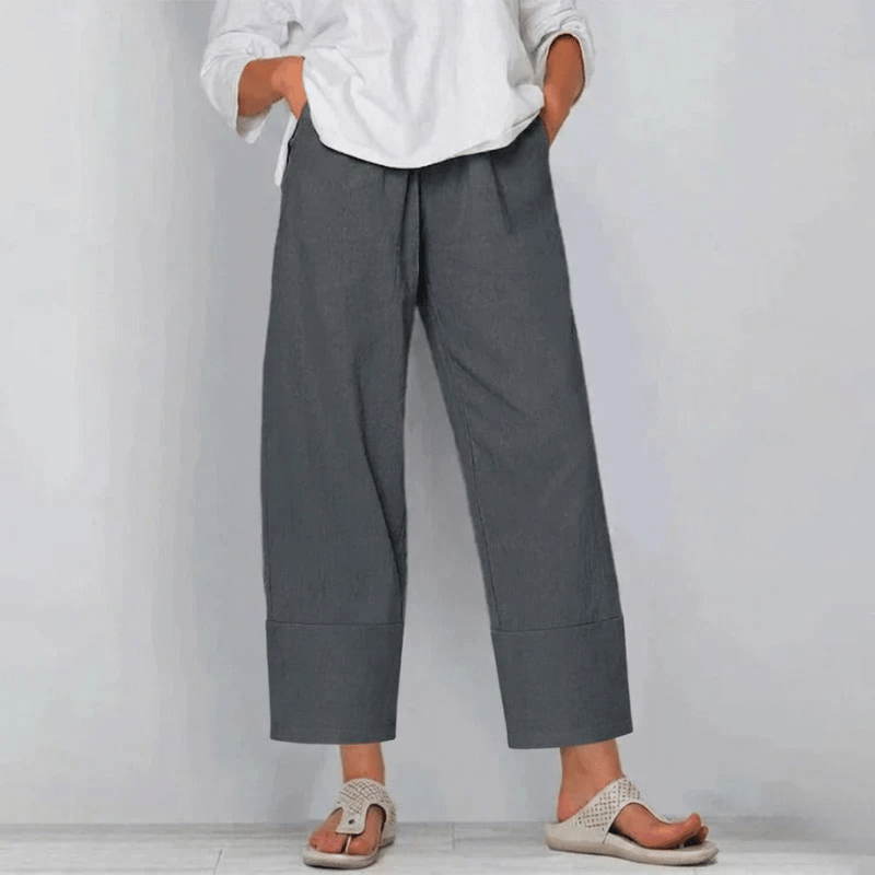 Lillian Chic High-Quality Tailored Pants - Gray
