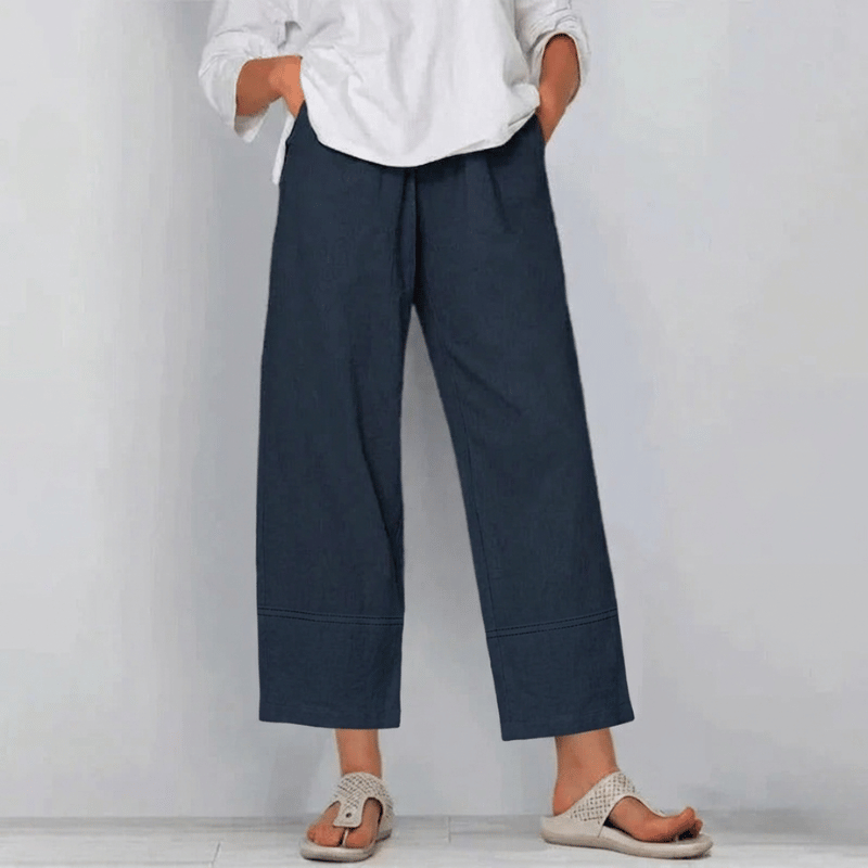Lillian Chic High-Quality Tailored Pants - Navy
