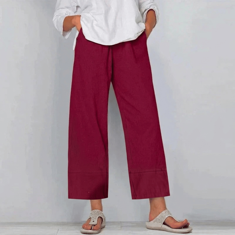 Lillian Chic High-Quality Tailored Pants - Red